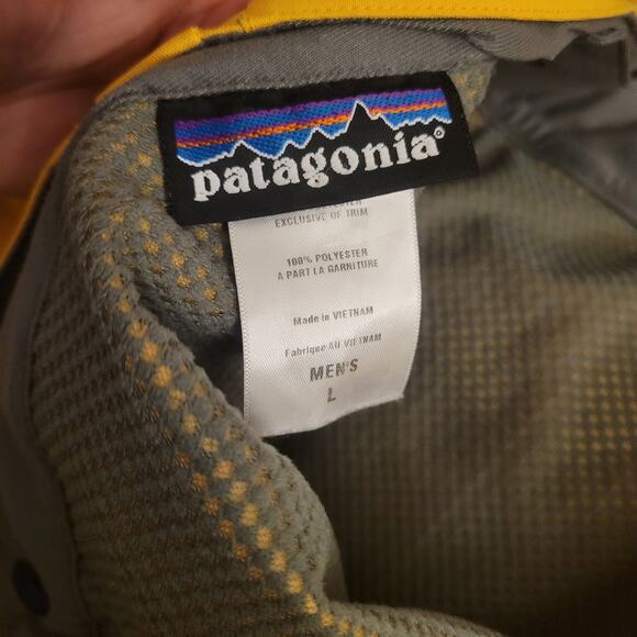 Patagonia H2No Snowshot Recco Ski Snowboard Pants Men’s Large Yellow EUC - Picture 13 of 16